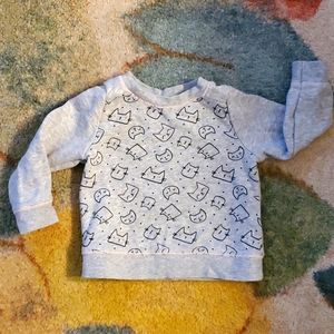 Cat & Jack kitty sweatshirt size 18mo